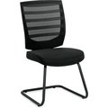 Gec Offices To Go„¢ Mesh Mid Back Guest Chair - Armless - Black OTG11923B